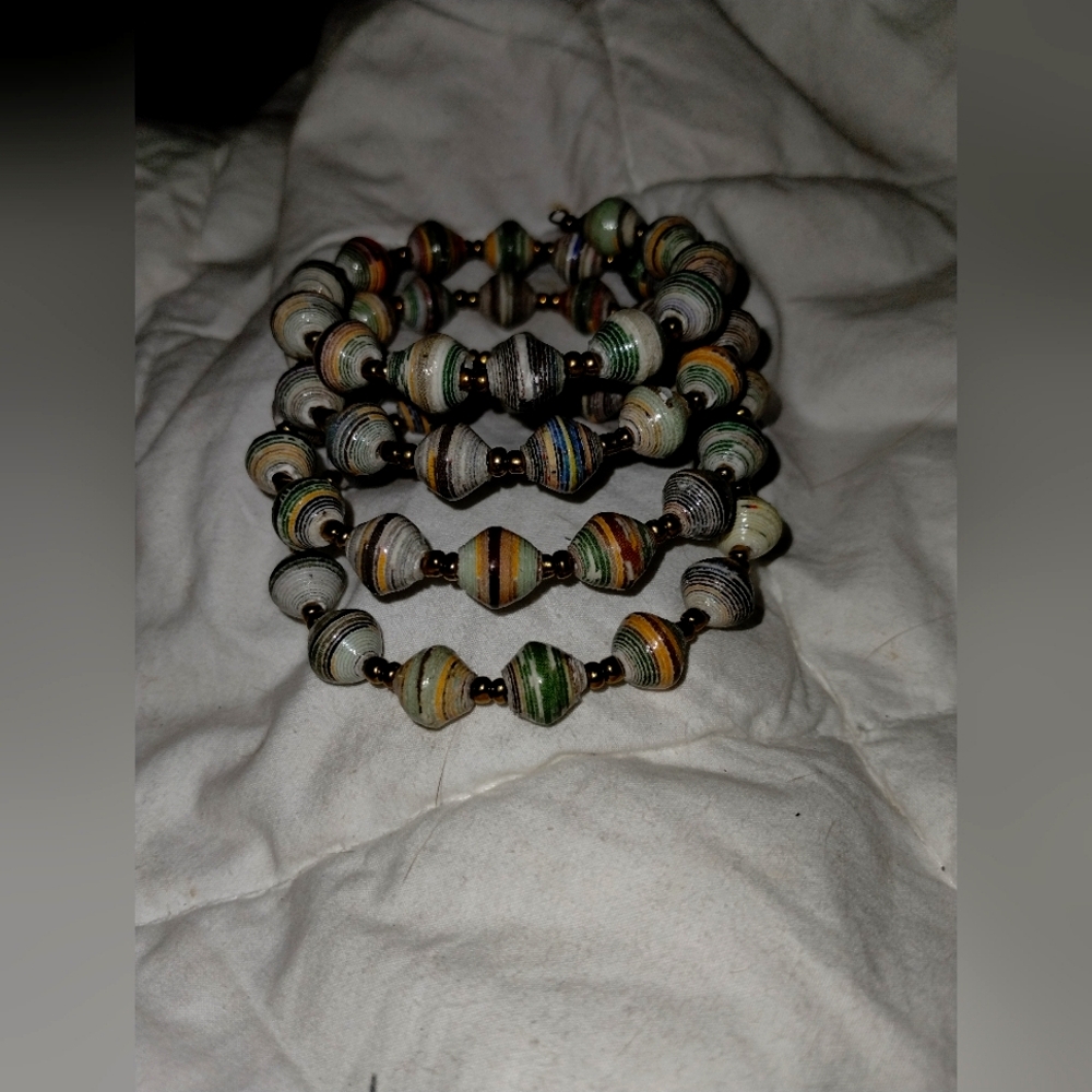 Wrap around beaded bracelet